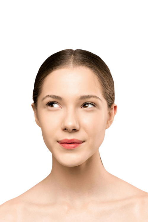 Woman measuring waist